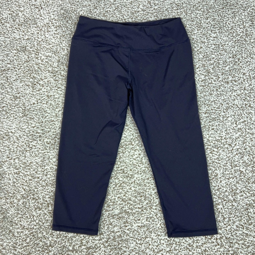 Lululemon Pants Womens 8 Blue Cropped Capri Leggings Yoga Gym Workout Sport